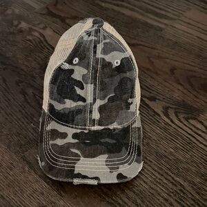 CHANEL Camouflage Trucker Hat